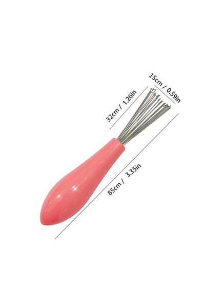 Choice pink Comb Hair Brush Cleaner Plastic Handle Cleaning Brush Remover Embedded Beauty Tools Cleaning Pr