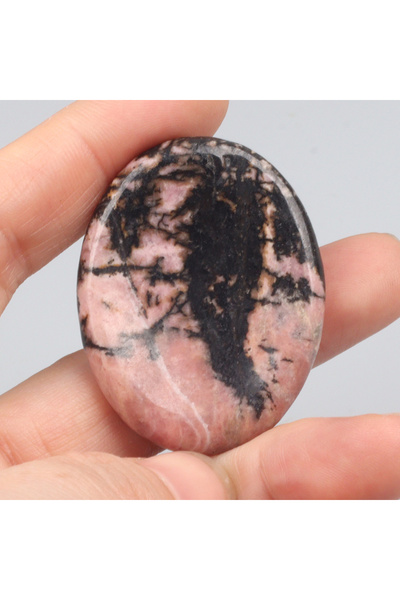 Choice حجر الرودونيت، حجر القلق، الجمشت، الكوارتز الوردي، حجر الإبهام المنحوت...