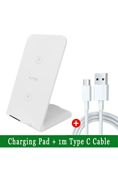 Choice حامل سطح مكتب لاسلكي قابل للطي وسريع الشحن من ماركة ALYNIC لهواتف iPho...