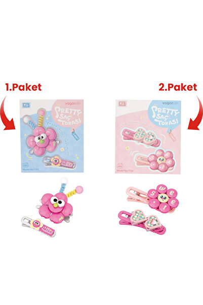 Vagonlife 4-Piece Hair Clip Set, Assemble First, Then Attach (2 Packs of 4 Pieces Will Be Sent) Building Block Clip Set Ff
