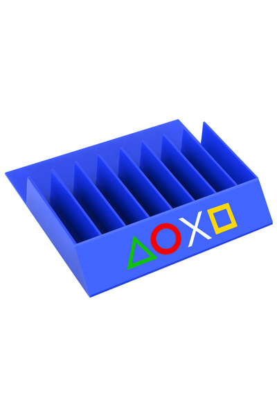 Choice Dark Blue New 8 in 1 Game CD Card Storage Stand With Base Support Brac...