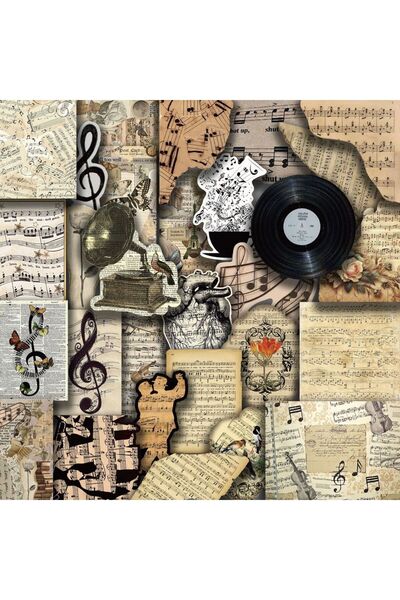 Choice 30Pcs 30PCS Retro Music Records Stickers Vintage MUSIC Decals For Phone Laptop Suitcase Notebook Ska