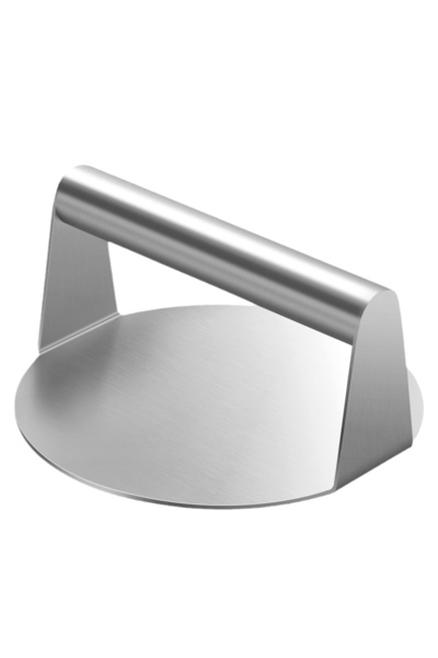 Choice 1 قطعة من الفولاذ المقاوم للصدأ مكبس برجر مع مقبض دائري قالب مكبس اللحوم أداة ضغط الهامبرجر