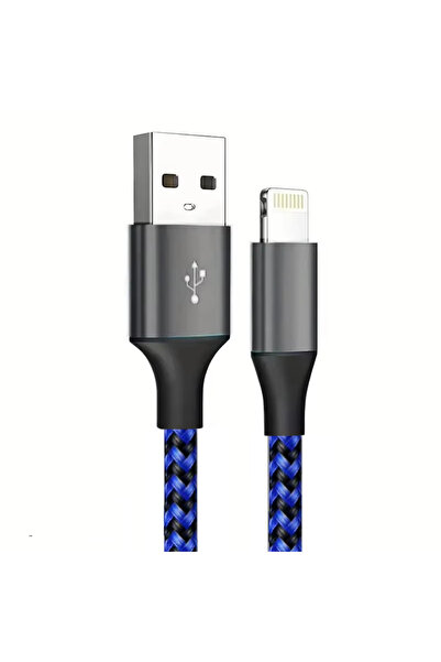 Choice كابل USB إلى Lightning معتمد من MFi بطول 2 متر، قطعة واحدة باللون الأز...