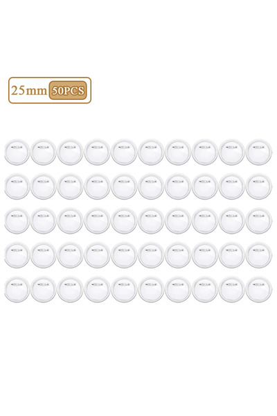 Choice مجموعة صنع شارة دائرية مقاس 25 مم - 50 قطعة - 10/30/50 قطعة - لوازم أزرار الدبابيس المخصصة لعلامات الأسماء