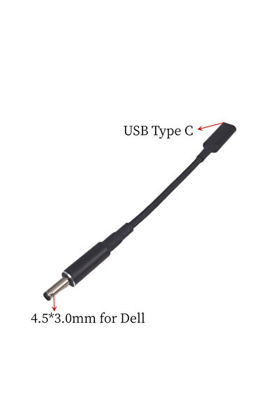 Choice Cable for DELL Type C to 4.5x3.0mm Plug Converter 100W USB C PD Fast Charging Cable for HP / Dell La
