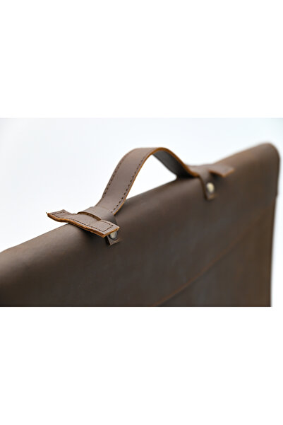 karenzi Genuine Leather & Ikat Fabric Unisex Laptop/Tablet Bag | Slim Messenger Portfolio