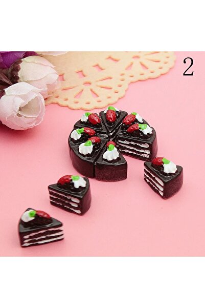 Choice B 10 قطع DIY جديدة كابوشون الحرف زهرة مثلث كعكة الراتنج شقة الظهر سكرا...