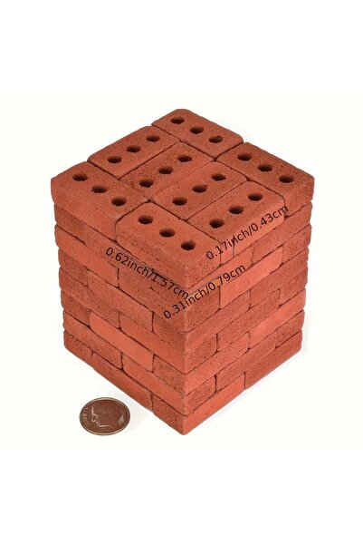 Choice ١٠٠ قطعة من الطوب الصغير ثلاثي الفتحات بأحجام ٥٠/١٥٠/٢٠٠ لتخضير الحدائ...