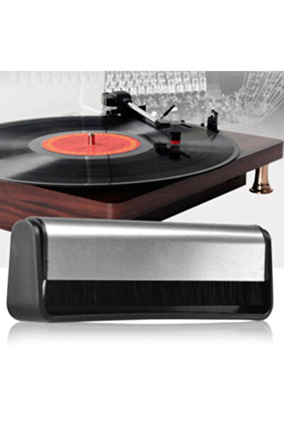 KOQZM one size Vinyl Record Cleaning Brush Anti Static Carbon Fiber LP Record Turntable Brush Antique Gram