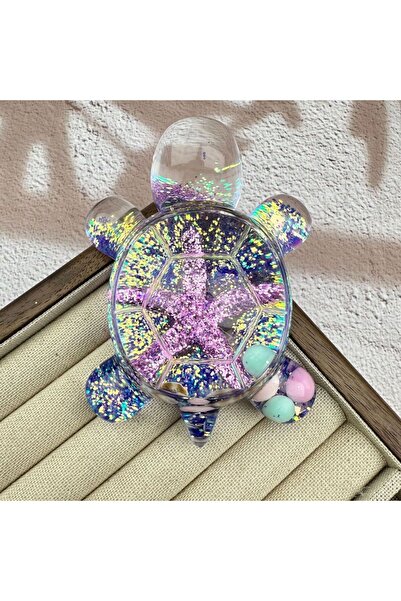 Choice زينة طاولة سلحفاة كبيرة الحجم باللون الأرجواني، زينة مكتب السيارة، ألعاب المناظر الطبيعية الصغيرة F