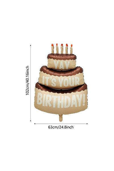 Choice أخرى 1 قطعة 1 قطعة كبيرة الكرتون كعكة ثلاث طبقات بالونات فيلم الألومني...