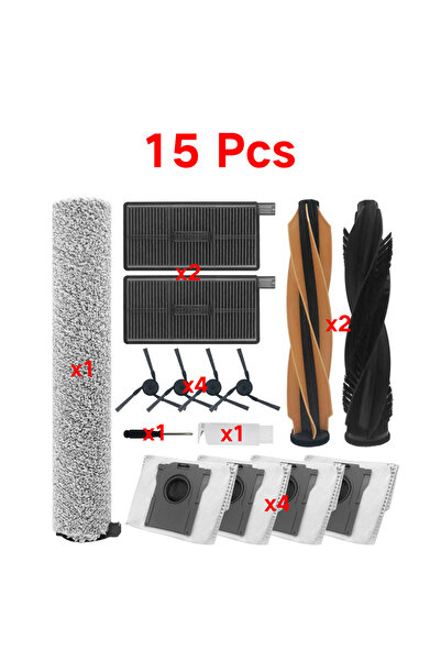 Choice 15 Pcs Accessories for Dreame Aqua10 Ultra Roller/Aqua10 Ultra Roller Complete/Aqua10 Pro Track/Aqua