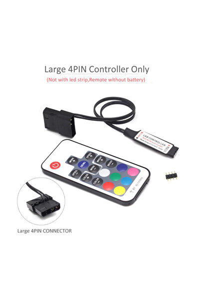 Choice وحدة تحكم كبيرة بأربعة دبابيس تيار مستمر 12 فولت SATA RGB Led وحدة تحك...