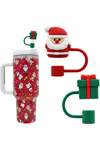 Choice قطعتان من غطاء القش لكوب ستانلي بسعة 30 و40 أونصة مع مقبض، 10 مم 0.4 ب...