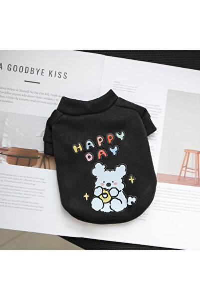 Choice ملابس حيوانات أليفة خريفية وشتوية سوداء مقاس XL، بغطاء رأس برقبة مستدي...