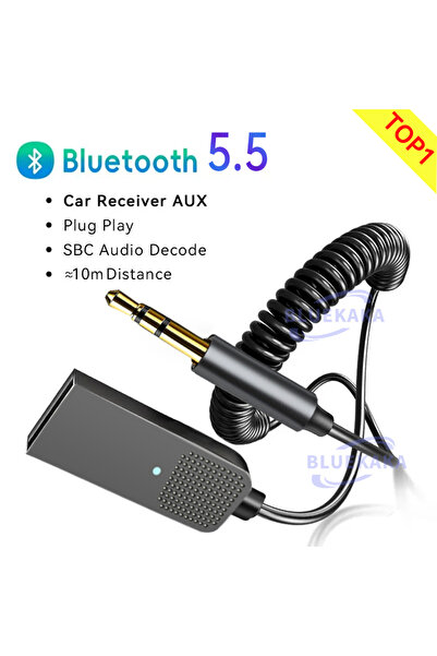 Choice BT5.5 ModeB ترقيات جديدة كابل محول بلوتوث مستقبل لاسلكي مقبس 3.5 مم Aux USB مكبر صوت صوتي