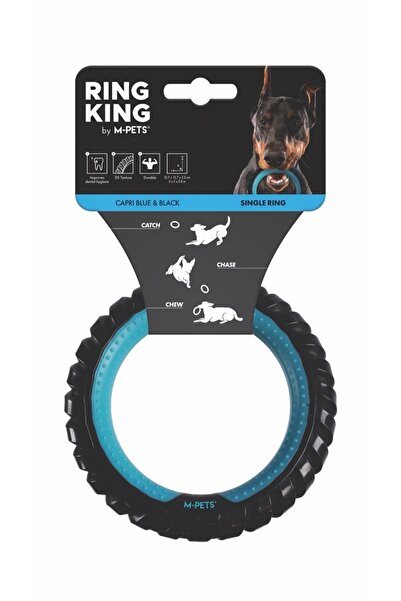 M-PETS RING KING KÖPEK OYUNCAĞI SINGLE BLUE/BLACK