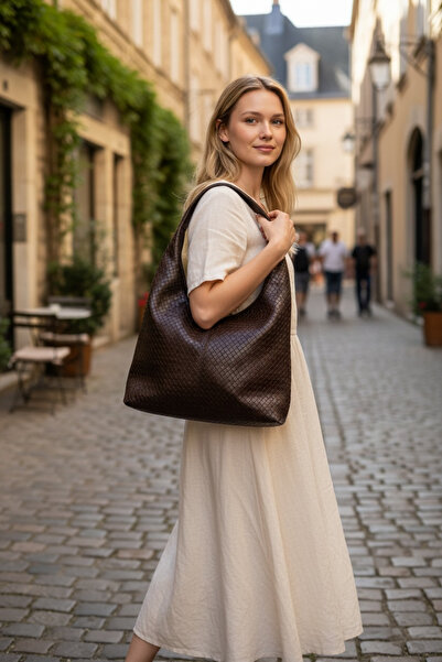 Store YigitEmirBags Monaco Brown Kadın Omuz Çantası