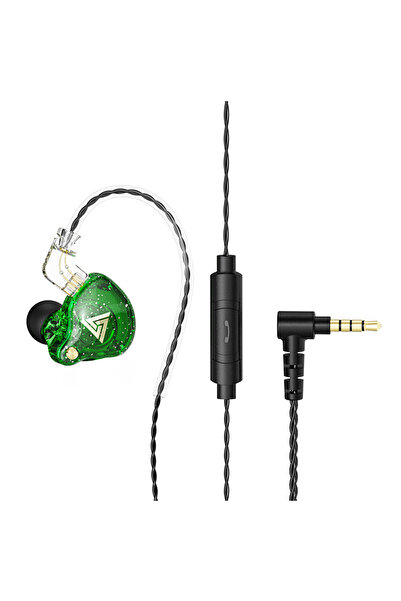 Choice سماعة أذن AK6Pro Green QKZ AK6 EDX Pro 1DD ثنائية المحرك، سماعة رأس ست...