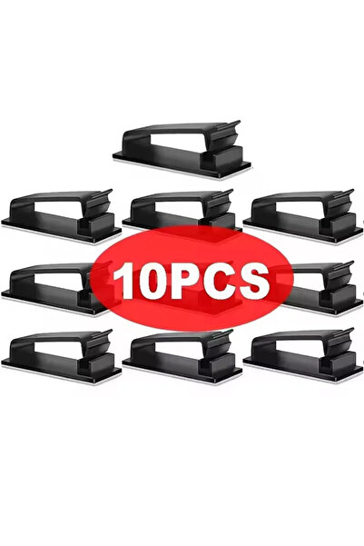 Choice 10pcs black Data Cable Organizer Winder Desktop Workstation Tidy Management Clip Wire Holder for Cha