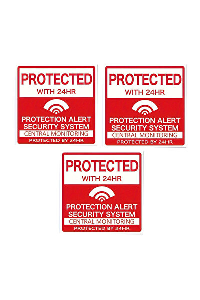 Choice 3 قطع QT-384 ملصقات باب إنذار أمان منزلي للباب والنافذة والتحذير ملصقا...