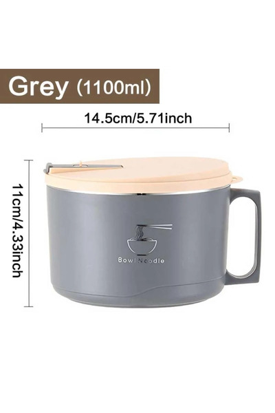 Choice وعاء معكرونة من الفولاذ المقاوم للصدأ باللون الرمادي بسعة كبيرة، وعاء ...