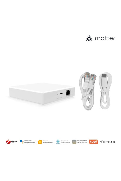 MOES بوابة سلكية من Matter Tuya Zigbee بوابة Matter Thread جسر المنزل الذكي M...