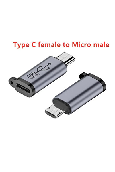 Vikefon من النوع C إلى Micro من النوع C أنثى إلى Micro USB/Micro USB أنثى إلى النوع C/النوع أنثى إلى Mini U