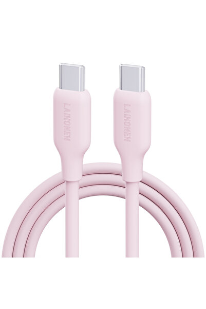 Choice 3 متر 1 قطعة وردي 60 واط 3 أمبير شحن سريع للغاية PD Type c كابل سيليكو...