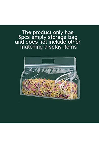 Choice 5pcs S 5pcs Reusable Leakproof Food Storage Bags For Nut Grain Vegetable Fruit And Snack Kitchen Org