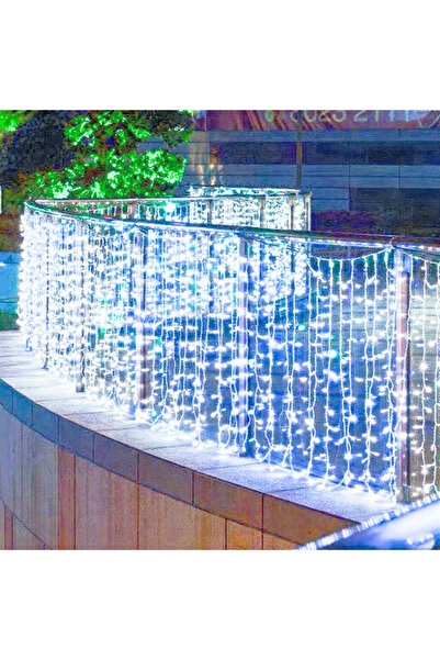 Choice سلسلة أضواء جليدية LED بيضاء 2025 بمقبس أوروبي 220 فولت، إضاءة متدلية على شكل إكليل زهور، مسار زفاف، حديقة