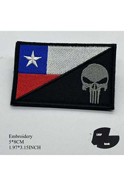 Choice17 Chile-15-3.5 Chile Flag IR Reflective Tactical Patch Chile Flag Mili...