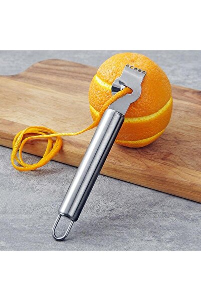 Choice مقشرة ليمون فضية جديدة من الفولاذ المقاوم للصدأ، مبشرة حمضيات البرتقال، مقشرة فواكه، أدوات مطبخ