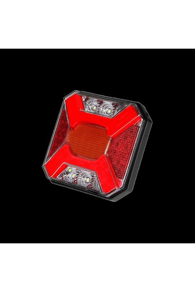 erçelik otomotiv LEDLİ HAMBURGER STOP KARE 4 FONSİYONLU 12-24 VOLT