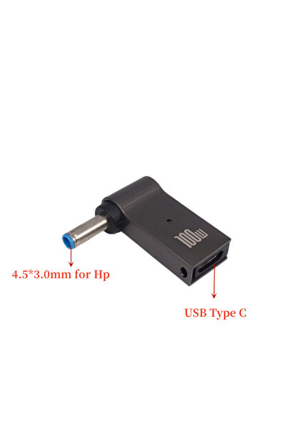Choice محول من النوع C إلى 4.5x3.0 مم من HP كابل شحن سريع USB C PD بقوة 100 و...