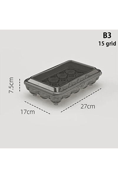 Choice صندوق تخزين بيض بلاستيكي شفاف محمول من B3 10/15 شبكة لحفظ البيض الطازج...