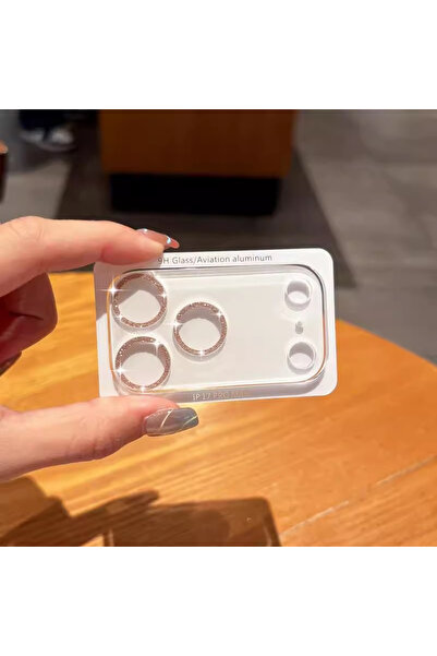 Choice واقي شاشة زجاجي مقوى لعدسة الكاميرا لهاتف iPhone 17 Pro Max ذهبي لامع ...