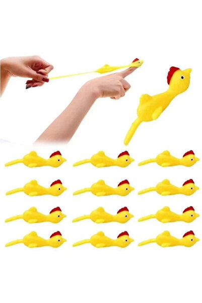 Choice ١٠ قطع من لعبة إطلاق الأصابع البلاستيكية الناعمة على شكل دجاجة، هدية م...