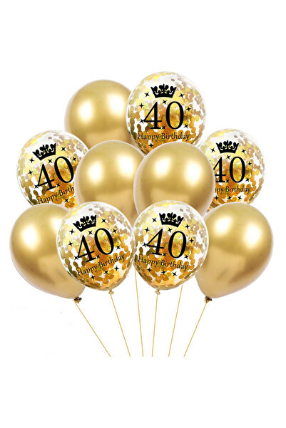 Choice كما هو موضح في 10 قطع من بالونات اللاتكس التي يبلغ عمرها 40-30 40 50 عامًا، ديكور حفلات عيد ميلاد سعيد للبالغين