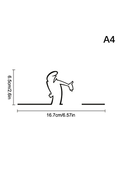 Choice ملصق سيارة بتصميم خطي بسيط من La Linea مقاس A4، ملصق حائط للنوافذ والأ...