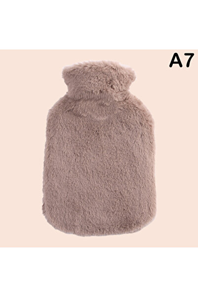 Choice7 حقيبة الماء الساخن A7 سعة 2 لتر، غطاء شتوي قابل للإزالة من القطيفة، م...