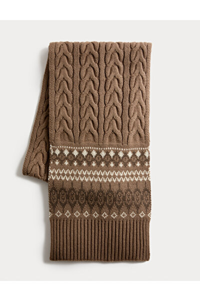 Marks & Spencer Örgü Desenli Atkı