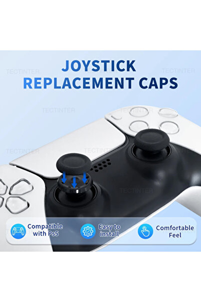 Choice 6PCS 2/6PCS Joystick Replacement Caps for PS5/PS4 Controller Thumbstick Grip Cover Repair Parts for