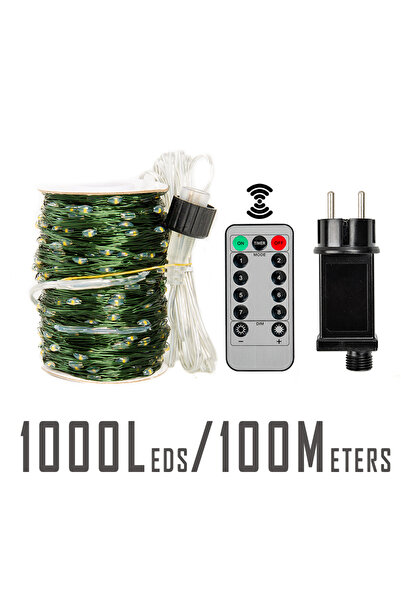 Choice أضواء LED دافئة بيضاء بطول 100 متر، 1000 مصباح LED، سلسلة أضواء مقاومة...