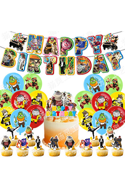 Choice مجموعة من 4 قطع من The Bad Guys، مجموعة جديدة من بالونات The Bad Guys،...