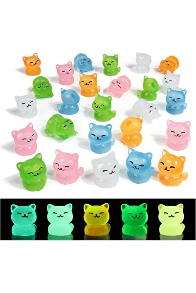 Choice 5 قطع بألوان عشوائية، 5/10 قطع من مجسمات القطط الصغيرة المصنوعة من الر...