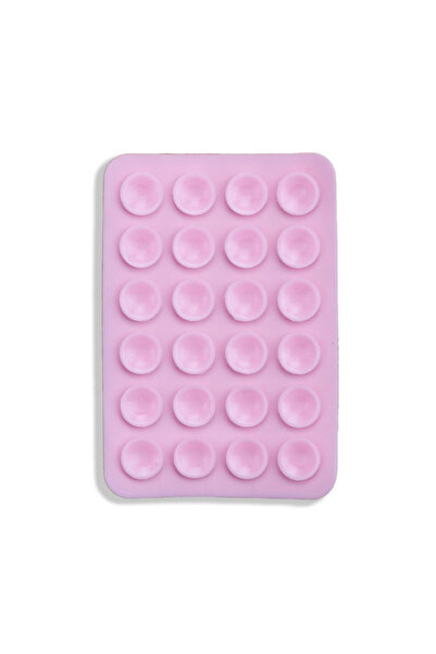 Choice7 Pink 1PC Universal Multi-color Silicone Square Suction Cup Backed Wit...