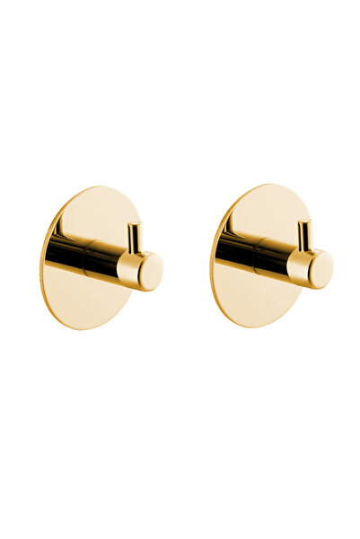 Choice خطاف من الفولاذ المقاوم للصدأ من Gold B مكون من قطعتين لاصقتين على الح...