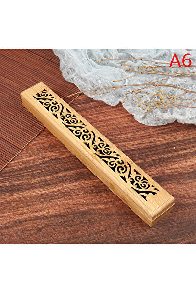 Choice style6 1pc Bamboo Wooden Incense Stick Holder Burning Joss Insence Box...